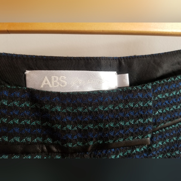 ABS Trouser Black with Green & Blue Metalic Pattern - size 8 - Picture 11 of 11